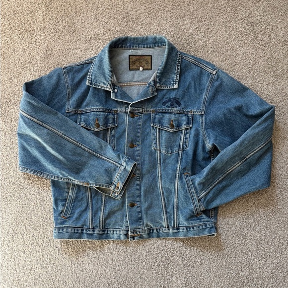 Armani Jeans Other - Armani Jeans Men’s Denim Jacket Size L 100% Cotton SIMINT Industria Small Flaw